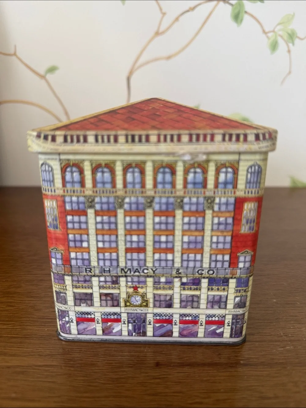 Vintage Macy's New York City Department Store Building Tin Box